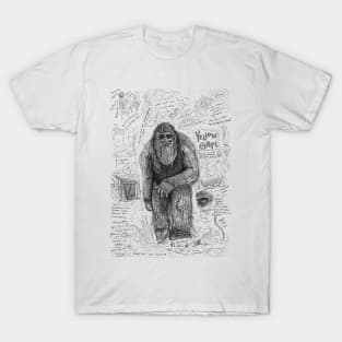 Yellow Gape Bigfoot Study T-Shirt